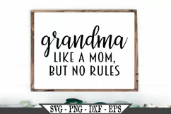 Funny Grandma A Mom Without Rules Baby Announcement SVG Product Image 1
