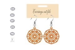 Earrings Template SVG Product Image 1