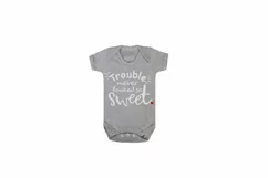 Trouble Never Looked So Sweet, Baby Quote Svg, Baby Svg Product Image 2