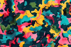 Colorful Camouflage Pattern Background Wallpaper Product Image 1