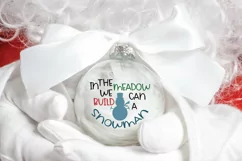 In the Meadow we can build a Snowman SVG - Christmas SVG Product Image 2