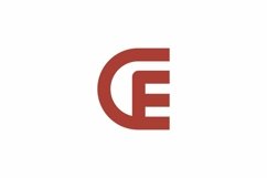 CE logo design vector template Product Image 1