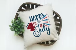 Happy 4th of July SVG Cut File - Patriotic SVG DXF EPS PNG Product Image 3