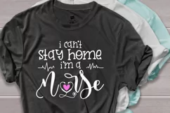 I can't stay home i'm a nurse svg, Nurse svg Product Image 2
