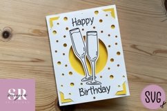 Birthday card insert design| Paper cutting | Cricut Joy svg Product Image 5