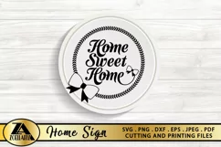 HOME SIGN SVG PNG EPS DXF Welcome Home SVG Farmhouse SVG Product Image 3