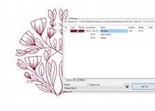 Redwork Floral Wreath Machine Embroidery Design 3 sizes Product Image 2