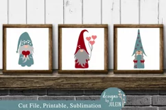 Valentine Gnomes SVG, Sublimation, Printable Product Image 4
