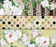 Watercolor Roses digital papers Product Image 5