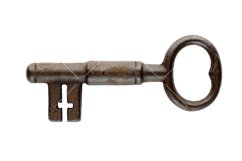 Bundle of 7 photos - vintage keys isolated on white Product Image 5