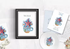 Watercolor underwater magic starfish clipart Product Image 4