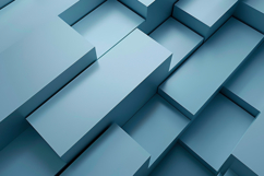 3D Render of Blue Cubes Background Wallpaper Product Image 1