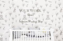 Blank wall mockup, Nursery mockup Product Image 1
