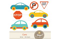 Cars Digital Papers and Clipart SET Product Image 2