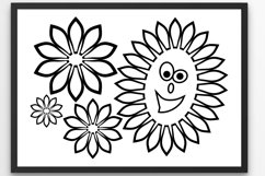 Flowers svg Funny Sunflower svg Flower svg Product Image 1