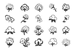 Cotton icons illustration set. Product Image 2