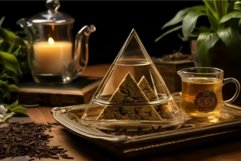 Cozy tea time with herbal infusion and ambient candlelight Product Image 1