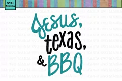 SVG File Texas, Jesus Texas and BBQ SVG Cut File, Texas SVG Product Image 1