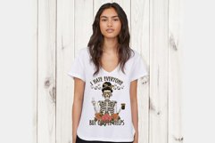 Dead Inside But Caffeinated Skeleton coffee png Product Image 3