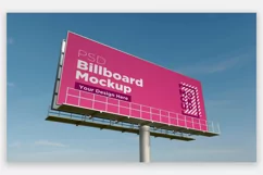 Billboard Sign Mockup Side View Product Image 1