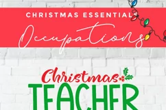 Christmas Teacher svg -Teacher Christmas Crew reporting duty Product Image 6