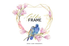 Golden Frame with birds in love Product Image 1