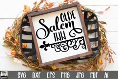 Olde Salem Inn SVG Cut File - Halloween SVG PNG EPS DXF JPG Product Image 1