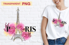 Eiffel Tower PNG clipart Paris illustration Product Image 1