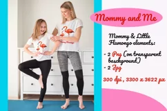 Mommy and me| Flamingo sublimation PNG Product Image 1