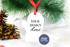 Christmas Glove Ornament Mockup PSD, Glove Ornament Mockup Product Image 1