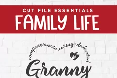 Granny svg - Granny heart - a grandma svg for crafters Product Image 2