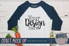 Easter Navy raglan Craft mock up |High Resolution JPEG Product Image 1