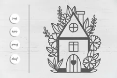 Floral Home SVG - Farmhouse SVG - Love SVG Product Image 2