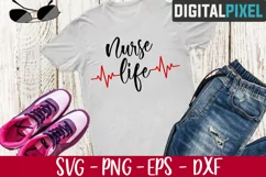 Nurse Life SVG PNG DXF - Cutting Files, Svg Cricut Product Image 2