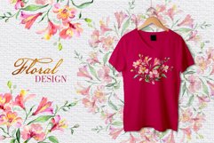 Beautiful alstroemeria Bouquets Watercolor png Product Image 7