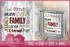 Family Block - SVG EPS DXF Cutting File Product Image 1