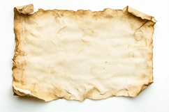 Vintage Paper Sheet on White Background Product Image 1