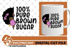 Peeking Girl svg, Black Queen svg, Melanin Poppin, Afro Hair Product Image 1