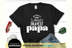 Fathers Day SVG Daddy SVG Fathers Day Shirt SVG Gift For Him Product Image 1