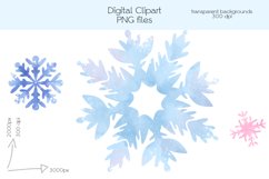Snowflakes Clipart - PNG Files Product Image 2