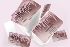 Rose Gold Glitter DIY Appointment Card Product Image 7