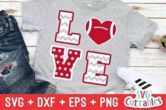 Football SVG | Love Football | Shirt Design Product Image 1