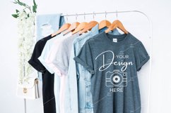 Gildan 64000 Mockup Softstyle Dark Heather Grey T-shirt Product Image 1