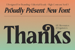 Ceganf - High Contrast Serif Product Image 20