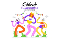 5 Celebrate Vector Illustration Product Image 1