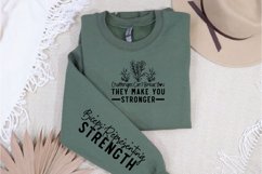 Challenges Can&#039;t Break You Sleeve SVG, Positivity Sleeve SVG Product Image 3