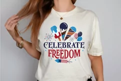 Celebrate freedom SVG,Fourth of July Decor SVG,USA Flag SVG Product Image 2