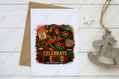 Celebrate Freedom Juneteenth PNG Design for African American Product Image 3