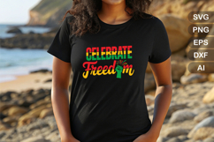 Celebrate Freedom SVG File | Black History Month SVG Product Image 2