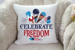 Celebrate freedom SVG,Fourth of July Decor SVG,USA Flag SVG Product Image 4